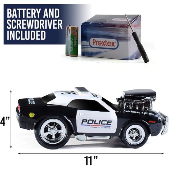 RC Police Car Remote Control Police Car RC Toys with Lights and Siren For Kids - Picture 2 of 6